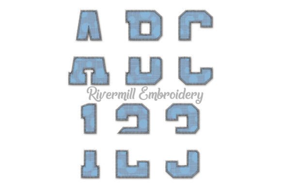 5 Split Varsity Zig Zag Embroidery Font Review