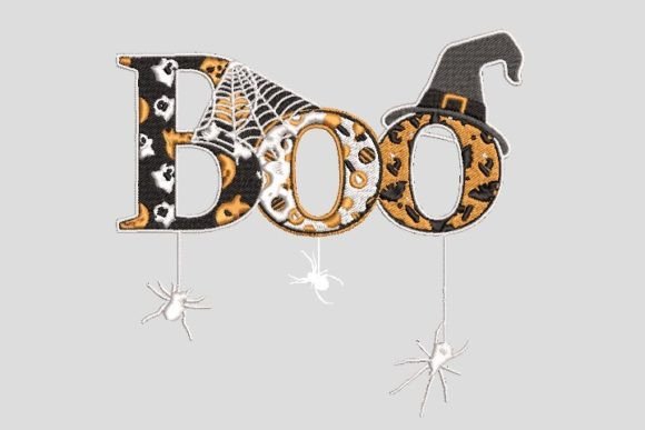 Boo Horror Halloween Ghost Witch Embroidery Review