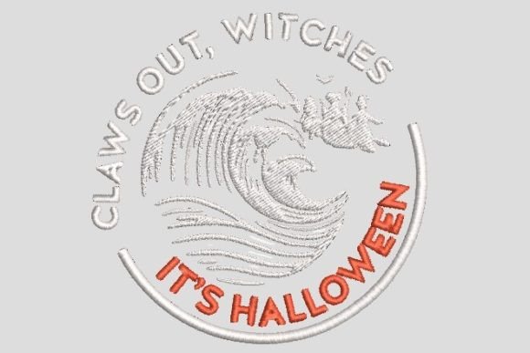 Claws Out Witches Halloween Embroidery Review