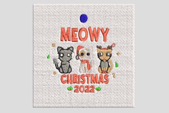 Cute Moewy Happy Christmas Embroidery Review