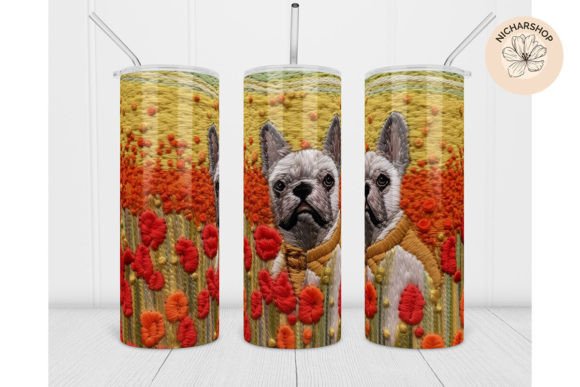 Dog Flower Tumbler Wrap Design Review
