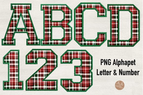 Faux Embroidery Christmas Plaid Alphabet Review