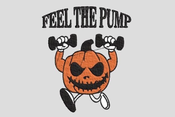 Feel the Pump Weightlifting Embroidery Review