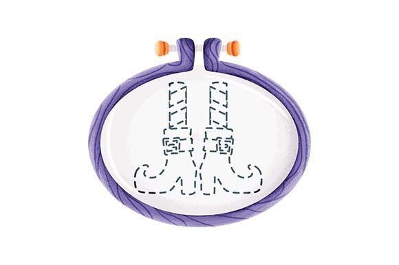 Halloween Witch Legs Embroidery Hoop Review