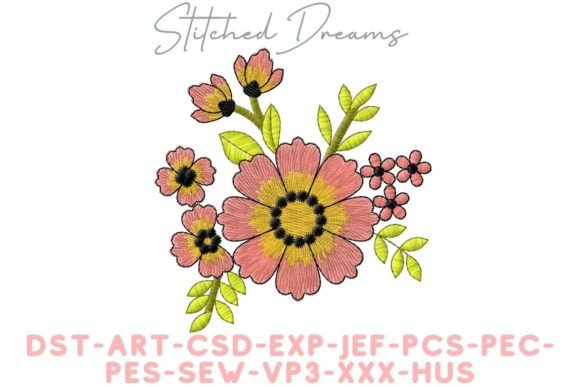 Lifelike Flowers Embroidery Design Review