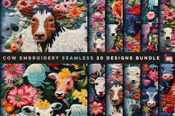 Review: Cow Embroidery Seamless for Holiday Collections