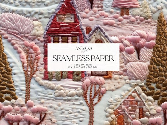 Review: Embroidery Christmas Seamless Paper