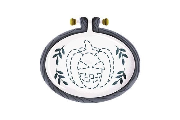 Review: Embroidery Hoop with Halloween Pumpkin