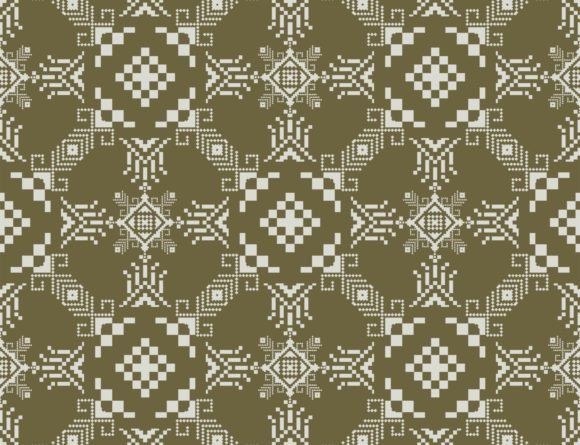 Review: Ukrainian Embroidery White-Green Pattern
